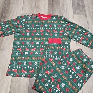 Carter's Family Holiday Matching Pajamas Fair Isle Green Men's XXL